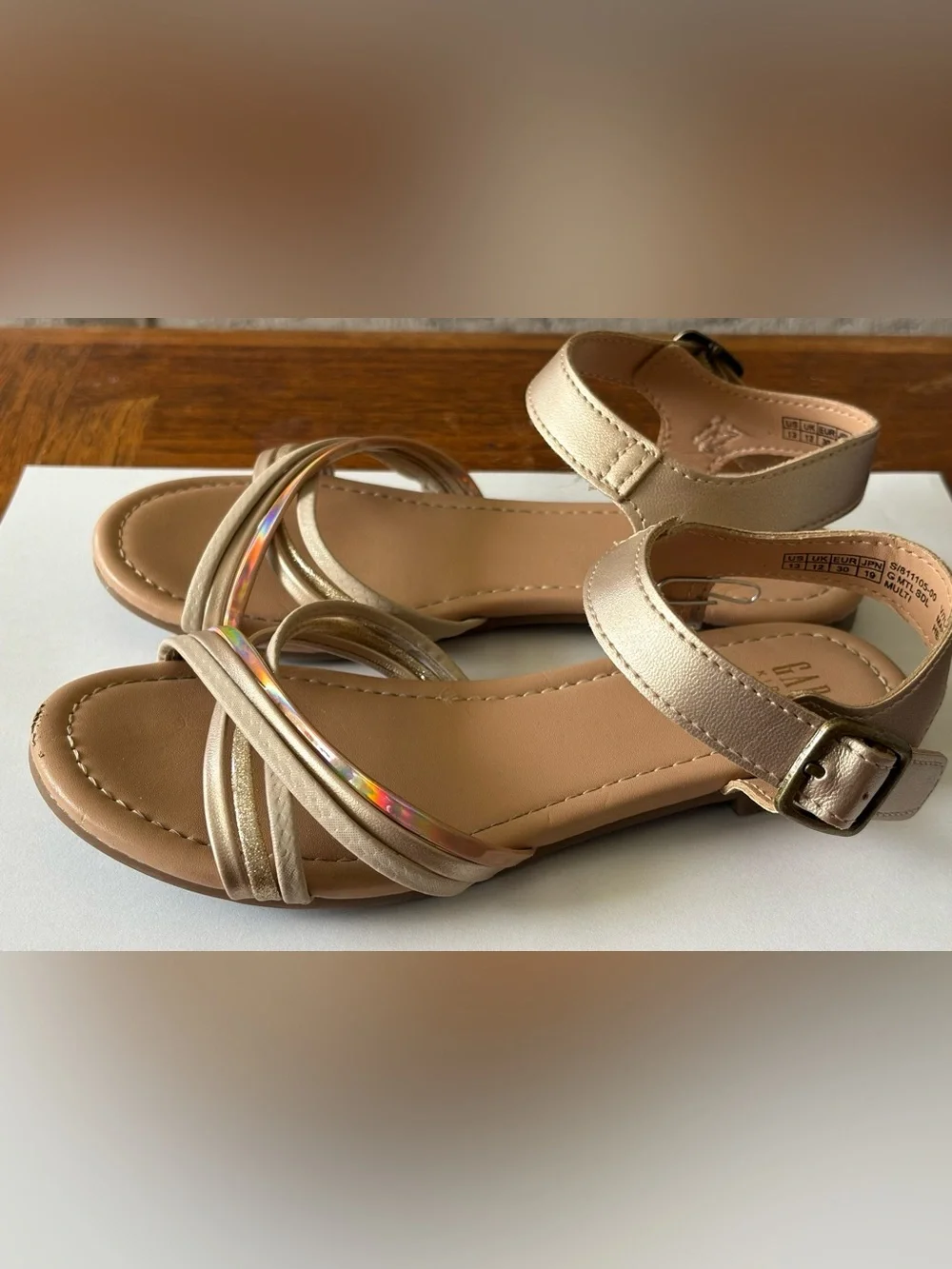 Gap Kids’ Metallic Strappy Sandals